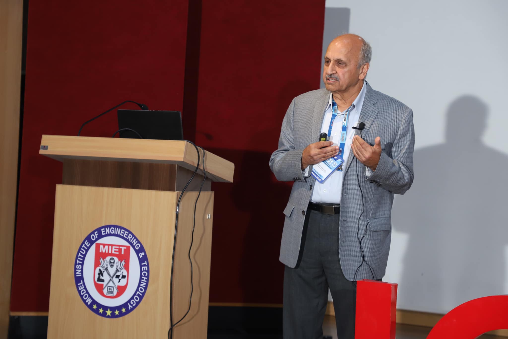 Prof. Sartaj Sahni (University of Florida), during his visit to MIET on Jan 2024