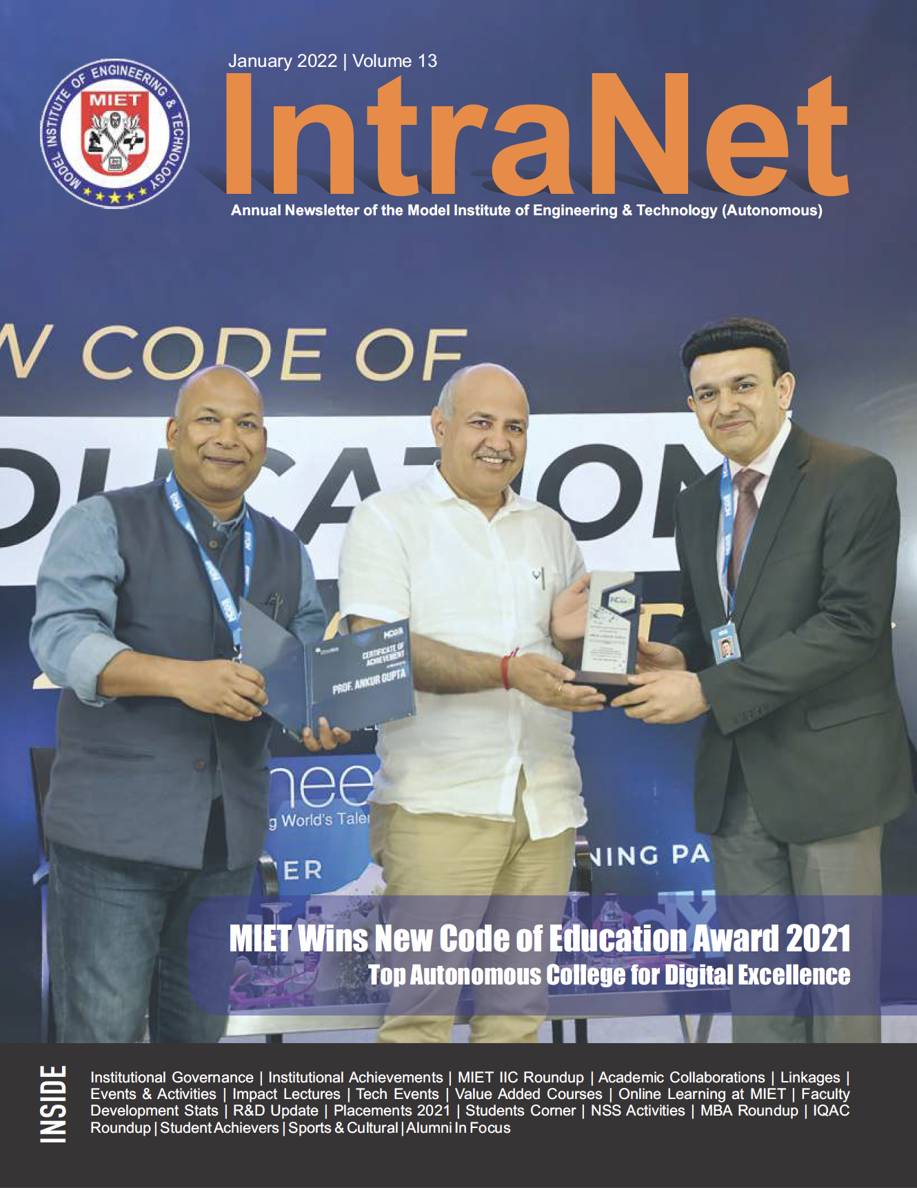 Newsletters - Model Institute Of Engineering And Technology