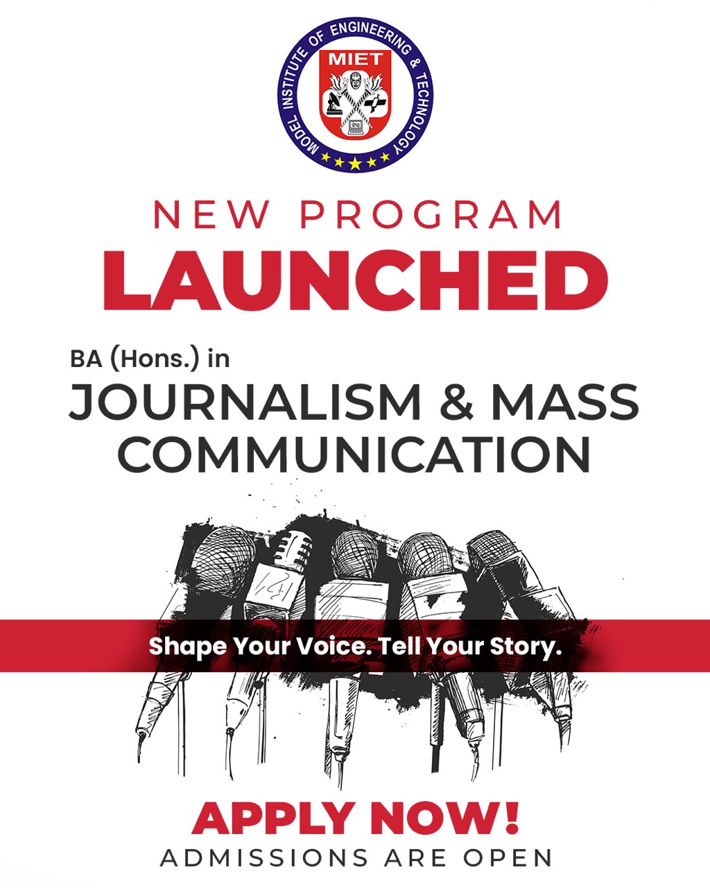 BA JMC Course poster