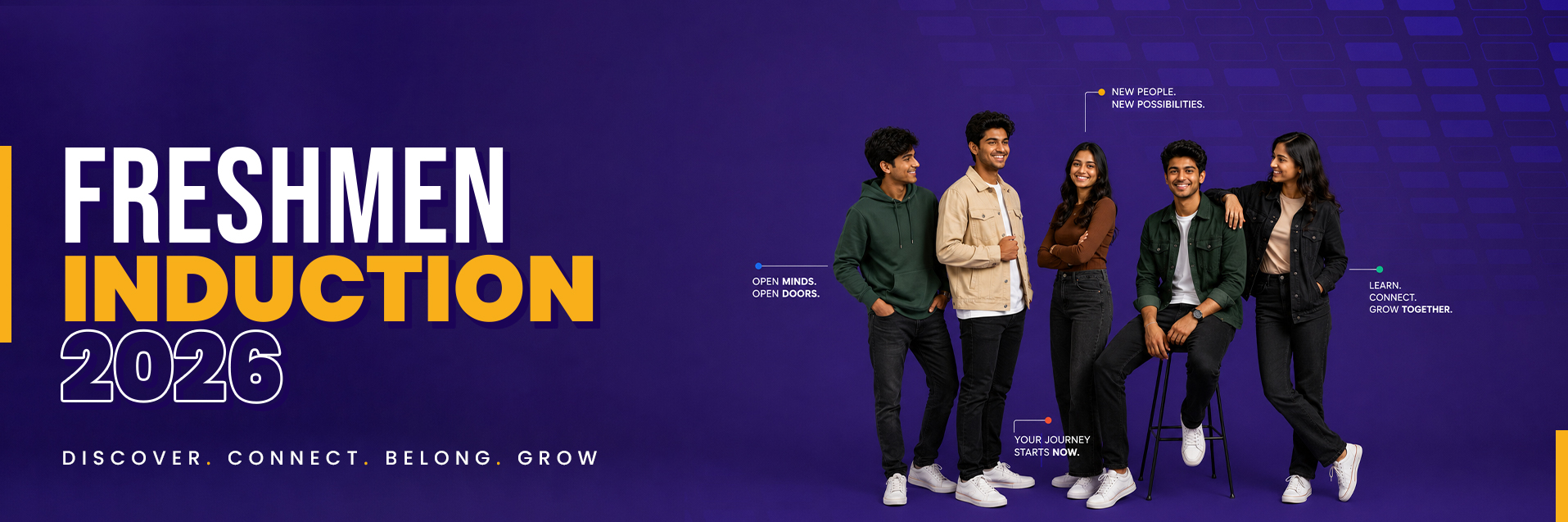 MIET Freshmen Induction 2026 Banner